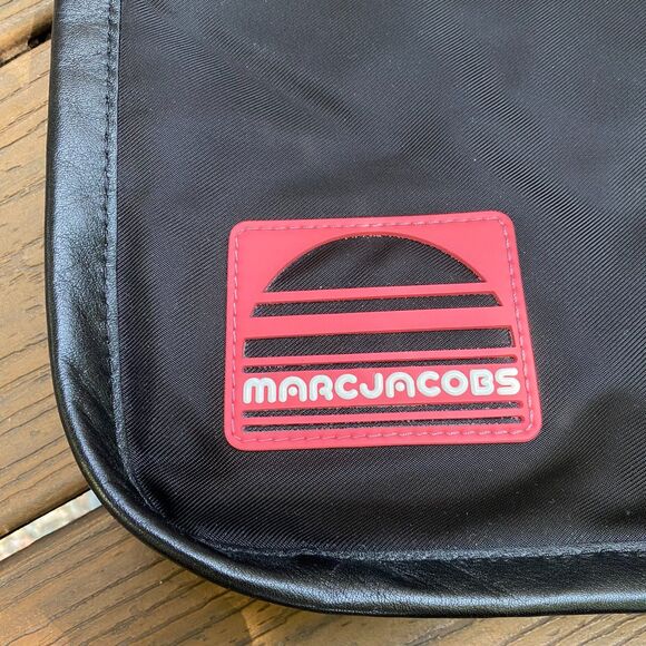 MARC JACOBS Sport Nylon and Leather Tote Color Black &‎ Pink - Picture 2 of 11